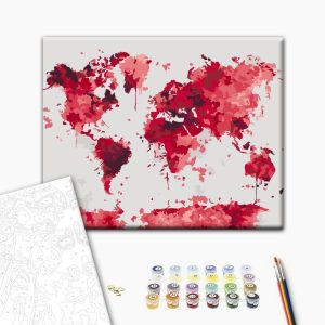 Peinture par numéros - Watercolor Map