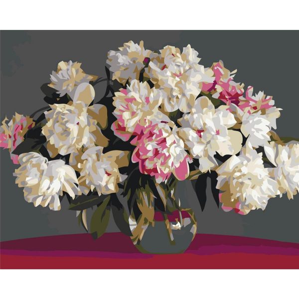 Peinture par numéros - White Flowers In A Vase