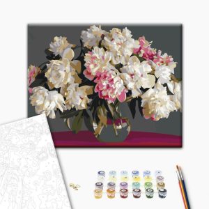 Peinture par numéros - White Flowers In A Vase