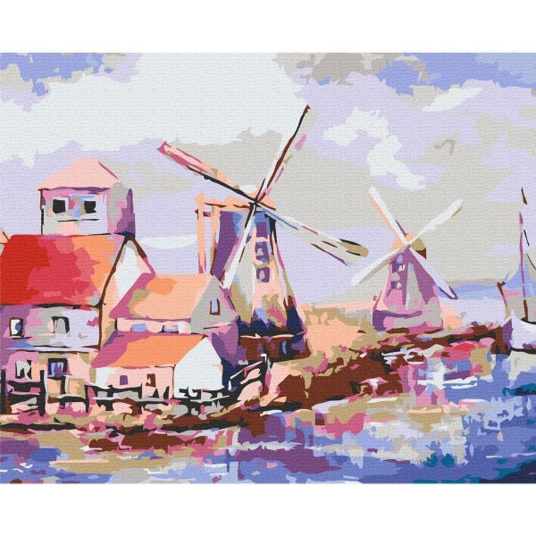 Peinture par numéros - Windmills (Landscape)