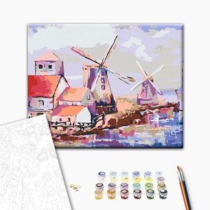 Peinture par numéros - Windmills (Landscape)