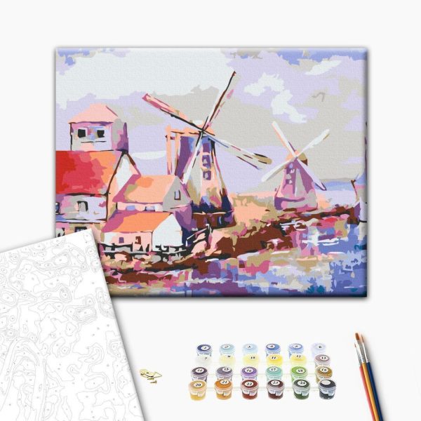 Peinture par numéros - Windmills (Landscape)