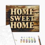 Peinture par numéros - Wooden Home