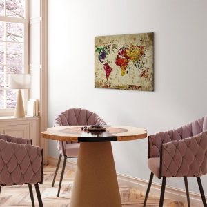 Peinture par numéros - World Map (Colour Splashes)