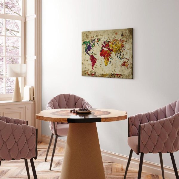 Peinture par numéros - World Map (Colour Splashes)
