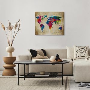 Peinture par numéros - World Map (Colourful)