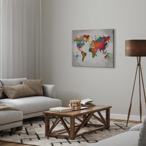 Peinture par numéros - World Map (Compass Rose)