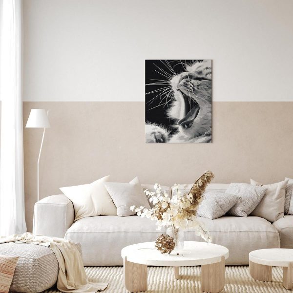 Peinture par numéros - Yawning Kitten