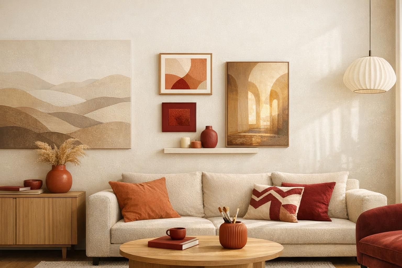 Décoration murale beige : idées, nuances et méthode pour un mur chaleureux